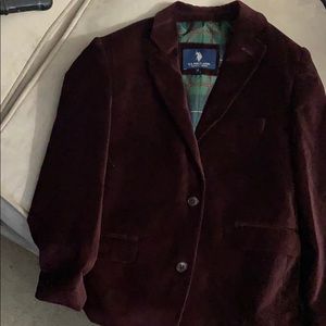 Velvet suit jacket